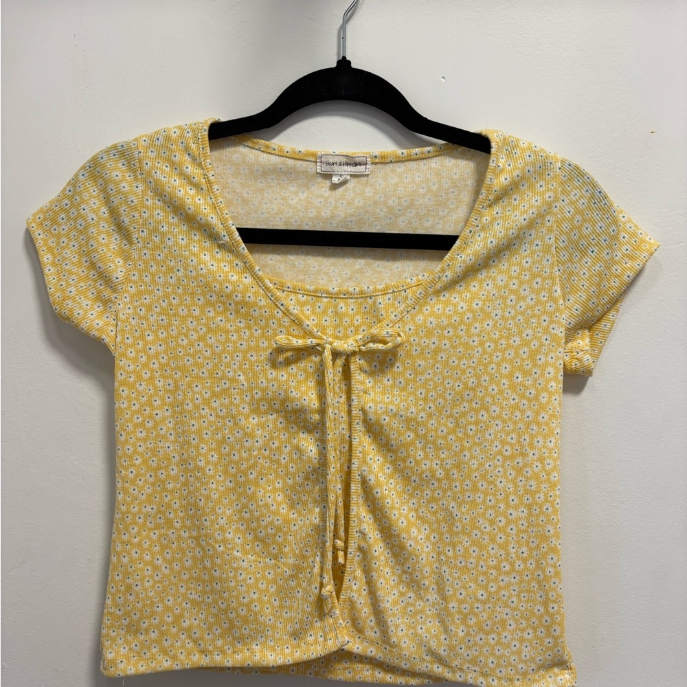 Floral Tie Front Shirt